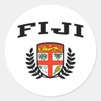 Adesivo Redondo Casaco de Armas Fiji