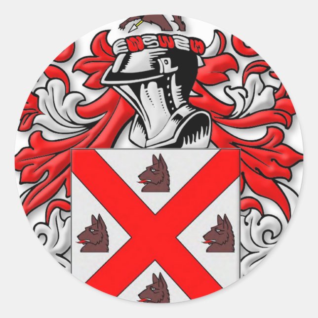 Adesivo Redondo Casaco de armas fora da lei (Frente)