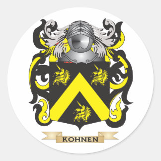Adesivo Redondo Casaco de Armas Kohnen (Crest Familiar)