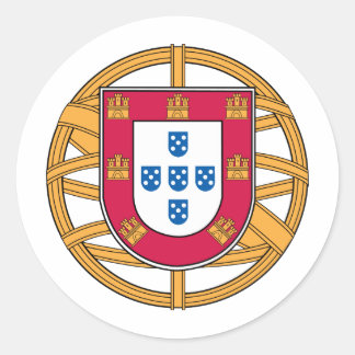 Adesivo Redondo Casaco de Armas Português