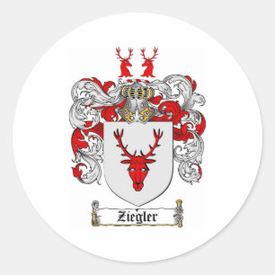 Adesivo Redondo Casaco de Armas Ziegler / Proteção da Família Z