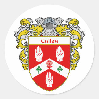 Adesivo Redondo Casaco de Braços Cullen (Mantled)