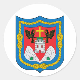 Adesivo Redondo Casaco de Braços de Quito, Pau redondo Clássico