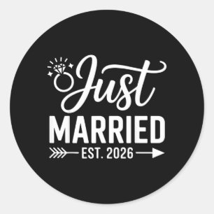 Adesivo Redondo Casado Est 2026 Casamento Esposa Sr Sra Noiva Noiv