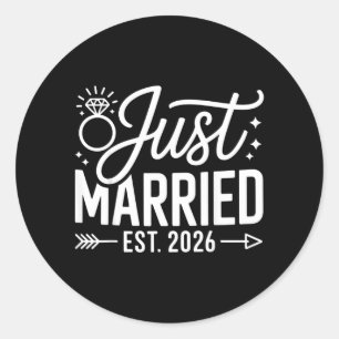 Adesivo Redondo Casado Est 2026 Casamento Esposa Sr Sra Noiva Noiv