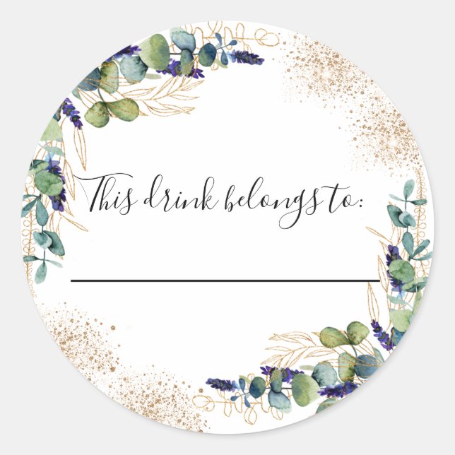 Adesivo Redondo Casado eucalipto esta bebida pertence a (Frente)