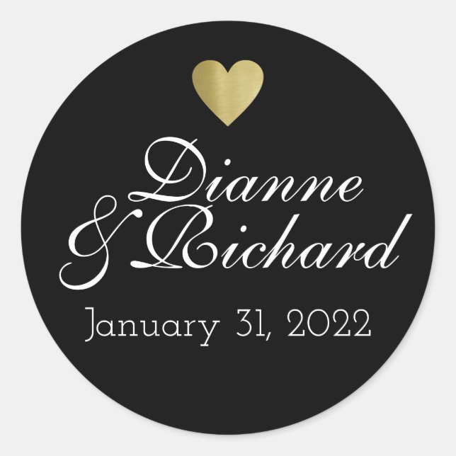 Adesivo Redondo casais amam preto (Frente)