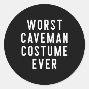 Adesivo Redondo Casais Halloween Costume Shirts Pior Caveman Cos