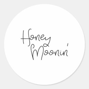 Adesivo Redondo Casais Honeymoonin Honeymoon Honeymoonin