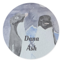 Casal de Pinguim Cinto Artístico