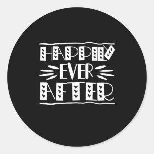 Adesivo Redondo Casal é feliz para sempre