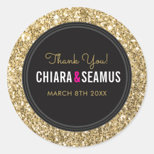 Adesivo Redondo Casal SEAL  negro de brilho luxo moderno