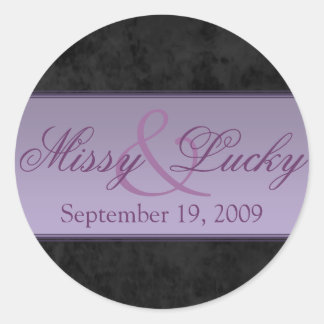 Adesivo Redondo Casal Vinheta/Selo