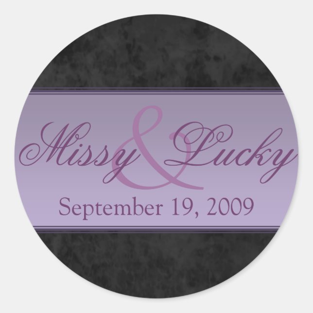 Adesivo Redondo Casal Vinheta/Selo (Frente)