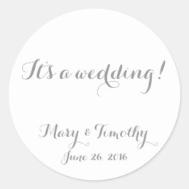 Adesivo Redondo Casamento