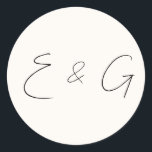 Adesivo Redondo casamento<br><div class="desc">Aceite o charme do nosso Pau Clássico de Redonda das Notas de Amor, um complemento perfeito para a sua celebração cheia de amor. Com seu design eterno e toque caprichoso, este adesivo adiciona um sotaque encantador aos seus favores de casamento e decoração, fazer seu dia especial ainda mais memorável. Beleza...</div>