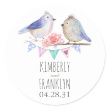 Casamento Bonito de Aves Casal