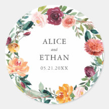 Casamento Botânico Burgundy Organge