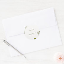 Casamento Botânico Floral Branco Elegante