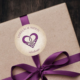 Adesivo Redondo Casamento Celtic Viking Fantasy