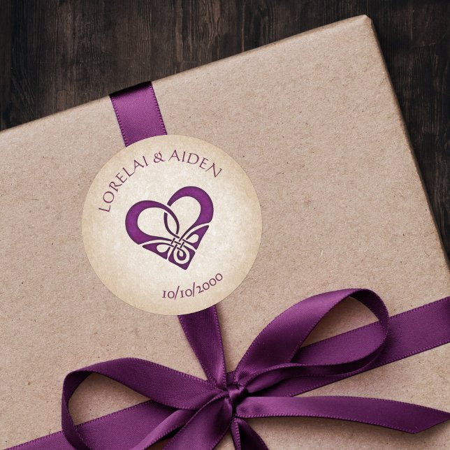 Adesivo Redondo Casamento Celtic Viking Fantasy (Criador carregado)