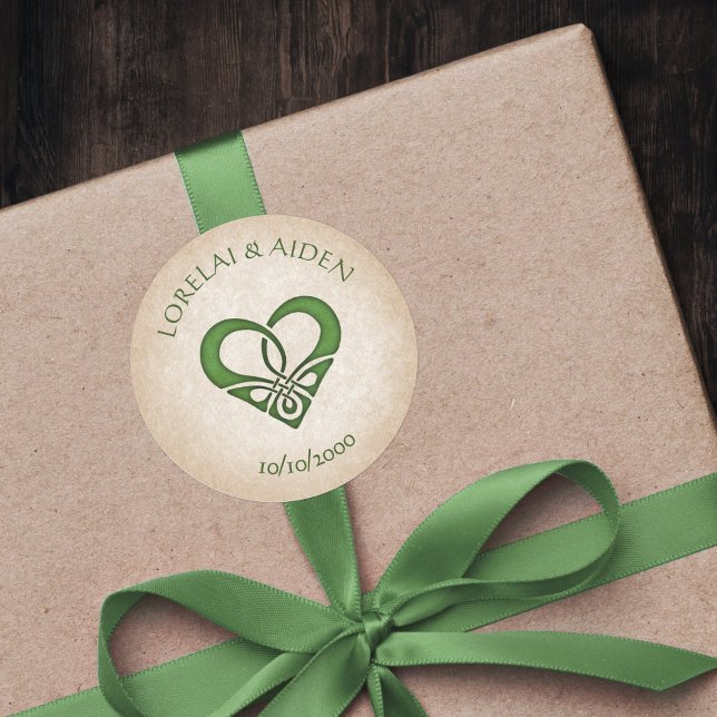 Adesivo Redondo Casamento Celtic Viking Fantasy (Criador carregado)