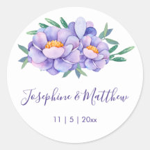 Casamento com Flor de Água Púrpura