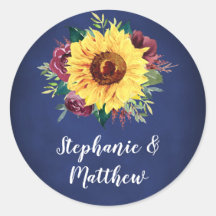 Casamento com Marinho de Rosa Sunflower Burgundy