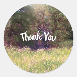 Adesivo Redondo Casamento de Árvores Florestais Encantadas Primave