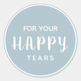 Adesivo Redondo Casamento de Camadas Felizes | Caixa de Tecidos