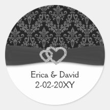 casamento de carvão diamante damask