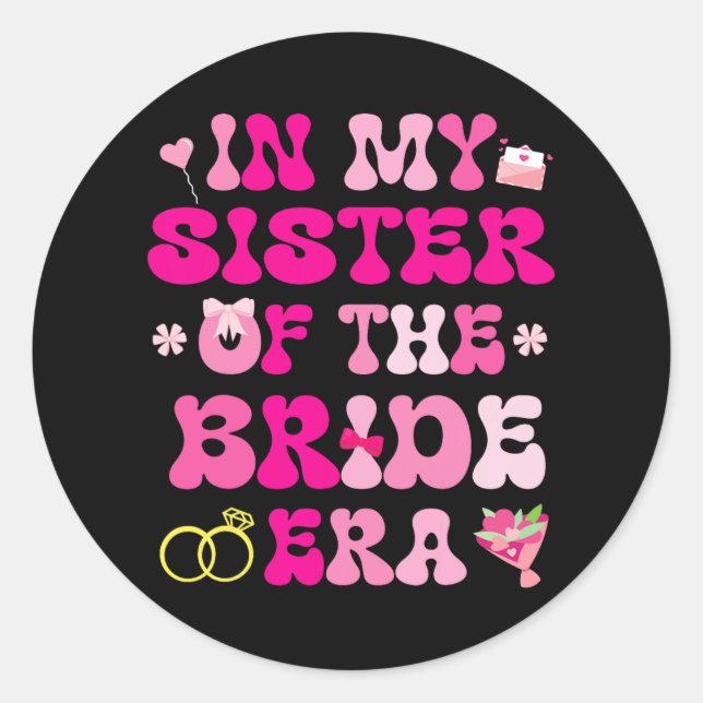 Adesivo Redondo Casamento De Casamento De Corações Flores Na Minha (Frente)