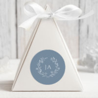 Casamento de Dusty Blue Monograma