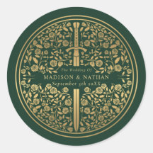 Casamento de Espada Real Medieval Verde