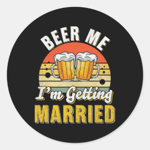 Adesivo Redondo Casamento de Festa de Fornecimentos de Solteiros d