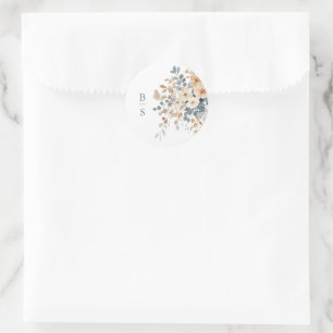 Adesivo Redondo Casamento De Molho Terrestre De Tonelada Suave