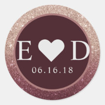 Casamento de Ombre Dourado com Glitter Burgundy Mo