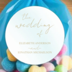 Adesivo Redondo Casamento de Onda Blue Watercolor