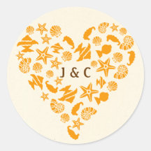 Casamento de Praia do Coração do Coração e da Star