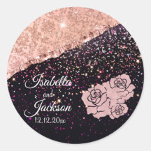 Casamento de Rosas de Blush Rosa preto-brilhante