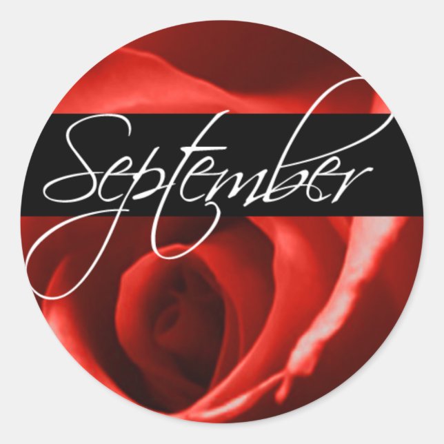 Adesivo Redondo Casamento De Setembro E Foco De Envelope (Frente)