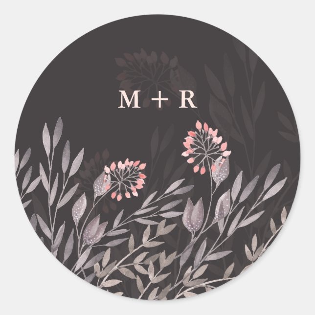 Adesivo Redondo Casamento de Sonhos da Noite de Verão (Frente)