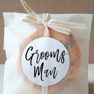 Adesivo Redondo Casamento do estilo do roteiro dos padrinhos de