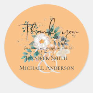 Adesivo Redondo Casamento do Jardim do Barão com Primavera Wildflo