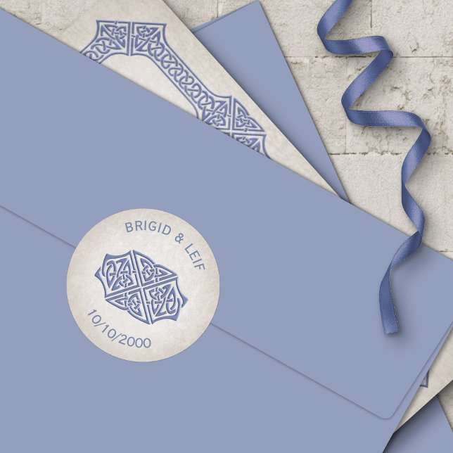 Adesivo Redondo Casamento do Jogador Céltico Viking (Criador carregado)