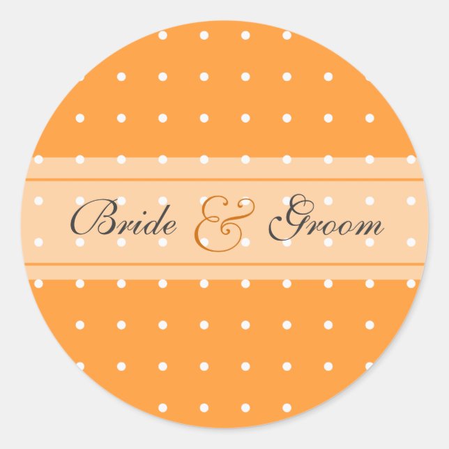 Adesivo Redondo Casamento dotado (Frente)
