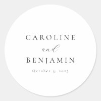 Casamento Elegante Minimalista de Caligrafia Branc