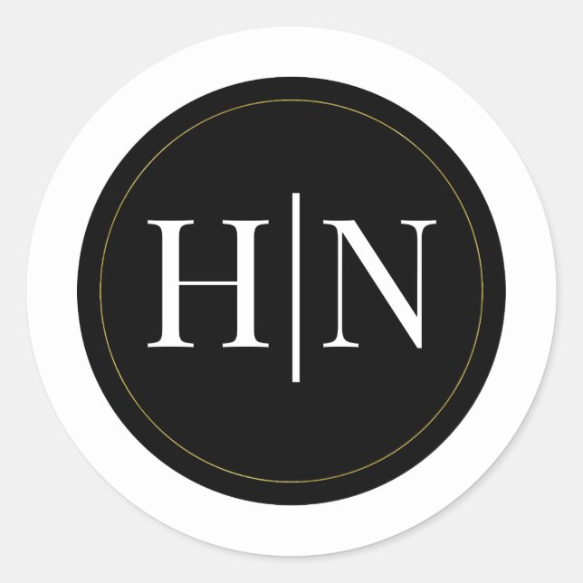 Adesivo Redondo Casamento Elegante Minimalista Moderno Dourado Pre (Frente)