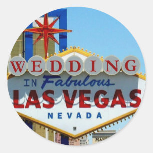 ADESIVO REDONDO CASAMENTO EM VEGAS FABULOSAS