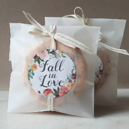 Adesivo Redondo Casamento Floral de Blush Blush Rustic Burgundy